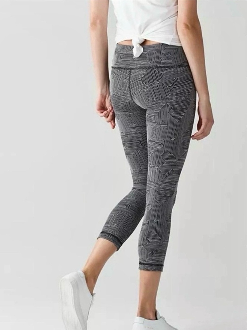 Lululemon Wunder Under Maze Jacquard Crop Legging - Picture 14 of 14
